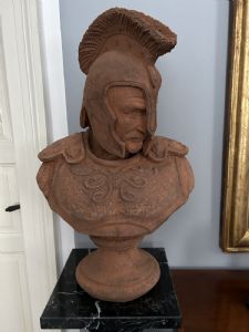 Testa di "ARES", terracotta, periodo Empero